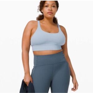 Lululemon Chambray Energy Bra Long Line 8